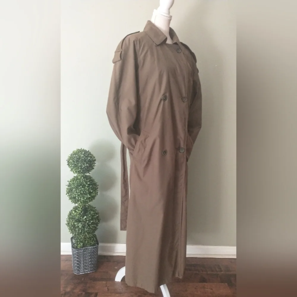 Vintage London Fog Trench Coat - Warm Lining Button On/Out - 14 Reg - Picture 4 of 9